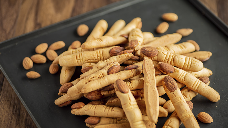 Witch Finger Peanut Butter Cookies are the Easy Halloween Treat That Still Looks Homemade