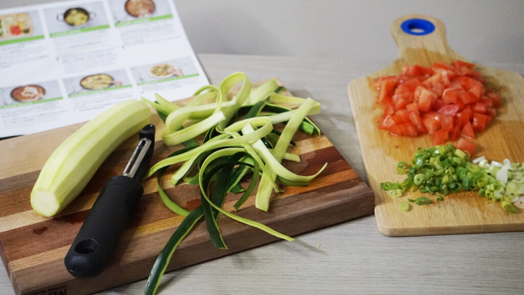 Cooking HelloFresh Garden Spinach Ricotta Ravioli during meal prep